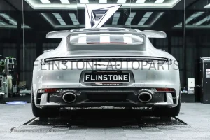 ดิฟฟิวเซอร์ Carbon Fiber Porsche 992 Carrera ทรงเดิมติดรถ  สำหรับ Sport Pack Design ของแท้