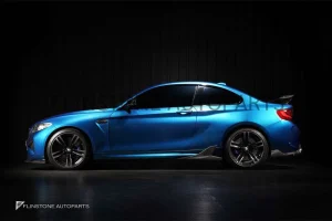 สเกิร์ตข้างตัวต่อ Carbon Fiber BMW F87 M2 ทรง Zacoe
