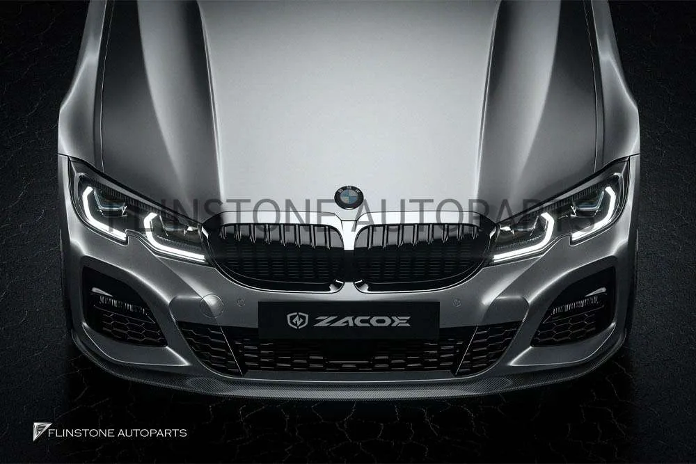 ลิ้นหน้า Carbon Fiber BMW G20 ทรง Zacoe