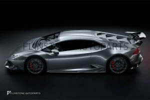 สเกิร์ตข้าง Carbon Fiber Lamborghini HURACAN LP610-4 ทรง Zacoe