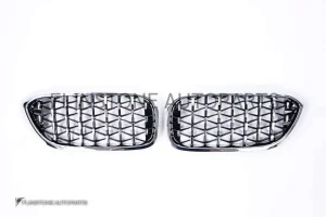 กระจังหน้า BMW G30 Diamond ขอบโครเมี่ยม