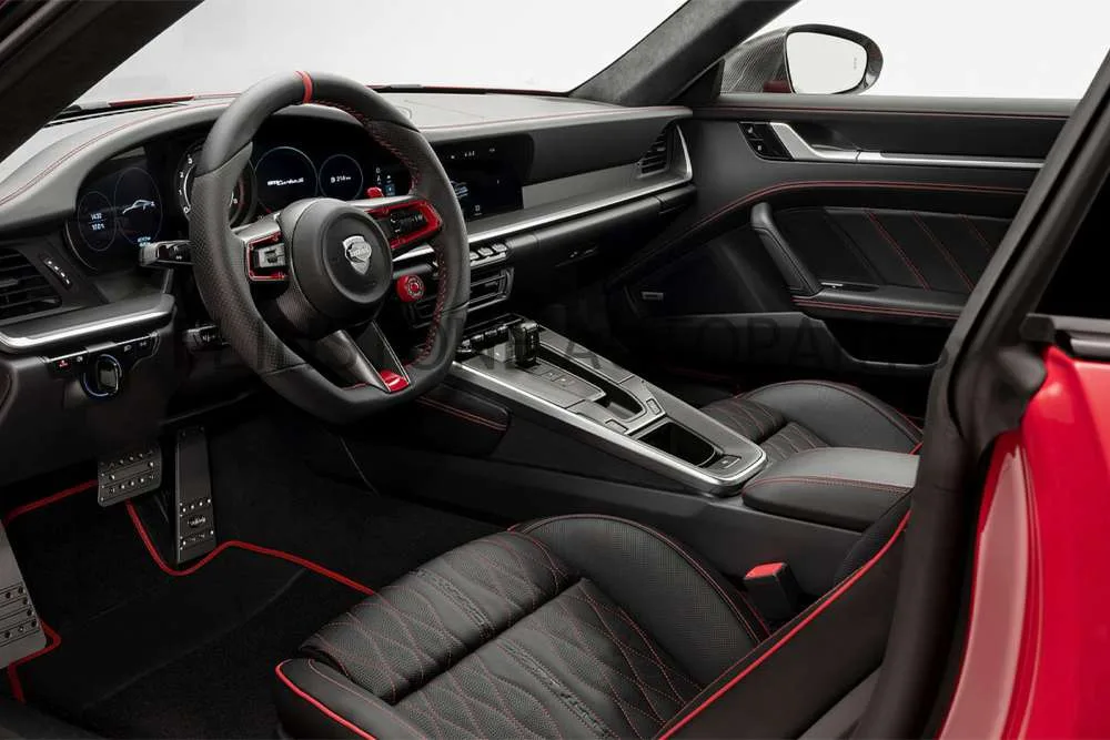 ชุดคอนโซลภายใน Porsche 992 Carrera Turbo ทรง Techart
