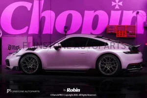 สเกิร์ตข้าง Carbon Fiber Porsche 992 Carrera ทรง Darwinpro