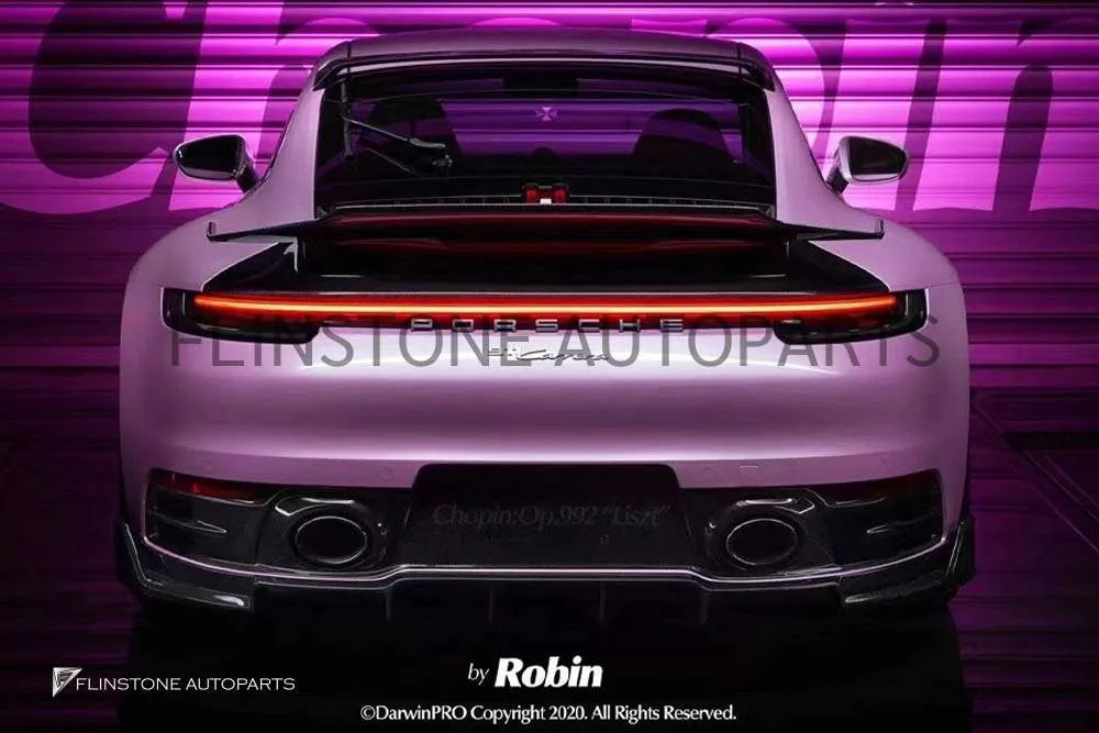 ดิฟฟิวเซอร์ Carbon Fiber Porsche 992 Carrera ทรง Darwinpro