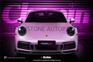 ลิ้นหน้า Carbon Fiber Porsche 992 Carrera ทรง Darwinpro