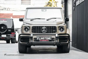 โครงเหล็กกันชนหน้า G63 AMG 2019 Bullbar Night Package สีดำ