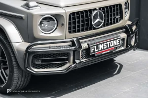 โครงเหล็กกันชนหน้า G63 AMG 2019 Bullbar Night Package สีดำ