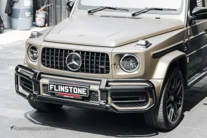 โครงเหล็กกันชนหน้า G63 AMG 2019 Bullbar Night Package สีดำ