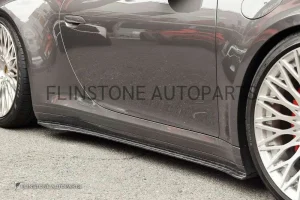 สเกิร์ตข้าง Forged Carbon Porsche 992 Carrera ทรง COAPLUS