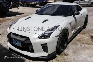 ครีบช่องลมบนฝากระโปรง Carbon Fiber Nissan GTR R35