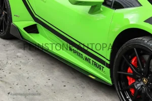 สเกิร์ตข้าง Carbon Fiber Lamborghini HURACAN LP610-4 ทรง Vorsteiner ของแท้