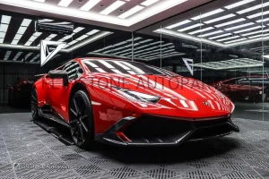 ลิ้นหน้า Carbon Fiber Lamborghini HURACAN LP610-4 ทรง Mansory
