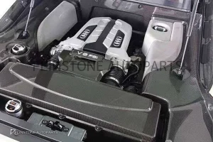ฝาครอบเครื่อง Carbon Fiber AUDI R8 ทรง CMST