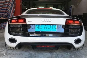 สปอยเลอร์ท้าย Carbon Fiber AUDI R8 V10 ปี 2008-2014 แบบ 3 ชิ้น
