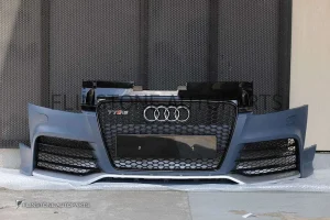 ชุดกันชนหน้า Audi TTRS MK2 พร้อมกระจังหน้าดำล้วน