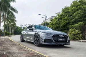 ลิ้นหน้า Carbon Fiber Audi A7 ทรง Karbel