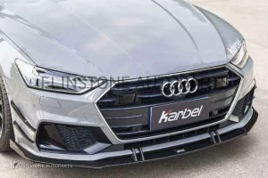 ลิ้นหน้า Carbon Fiber Audi A7 ทรง Karbel