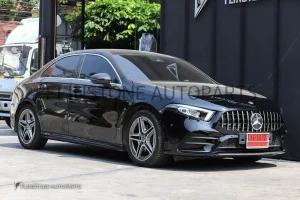 กระจังหน้า W177 A-Class ทรง GT สีดำ-โครเมี่ยม
