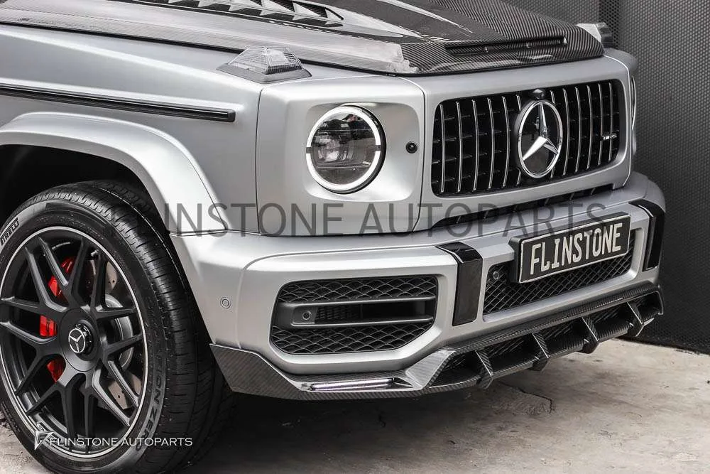 ลิ้นหน้า Carbon Fiber W463 G-Class ทรง TOPCAR ของแท้