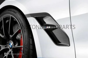 คิ้วแก้มหน้า Carbon Fiber BMW F87 M2 ทรง CMST