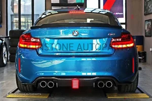 ดิฟฟิวเซอร์ Carbon Fiber BMW F87 M2 ทรง GTS พร้อมไฟ LED