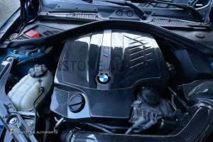 ฝาครอบเครื่อง Carbon Fiber BMW F87 M2 ทรง M Performance