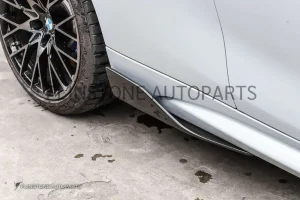 สเกิร์ตข้างตัวต่อ Carbon Fiber BMW F87 M2 ทรง M Performance