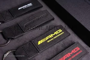 พวงกุญแจ AMG Alcantara สีดำ