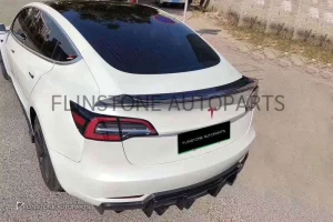 ดิฟฟิวเซอร์ Carbon Fiber Tesla Model 3 ทรง Vorsteiner