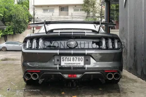 สปอยเลอร์ Carbon Fiber Ford Mustang ทรง Kirin Edge