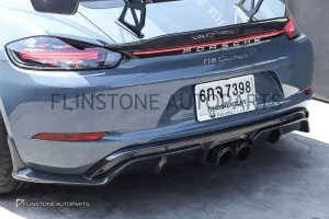 ดิฟฟิวเซอร์ Cabon Fiber Porsche 718 Cayman/Boxster ทรง CMST