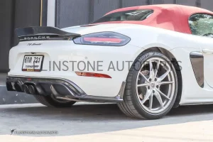 ดิฟฟิวเซอร์ Cabon Fiber Porsche 718 Cayman/Boxster ทรง CMST