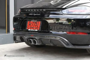 ดิฟฟิวเซอร์ Cabon Fiber Porsche 718 Cayman/Boxster ทรง CMST