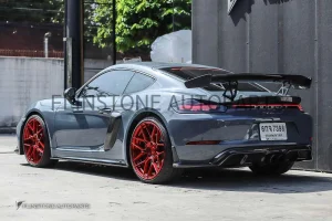 ดิฟฟิวเซอร์ Cabon Fiber Porsche 718 Cayman/Boxster ทรง CMST
