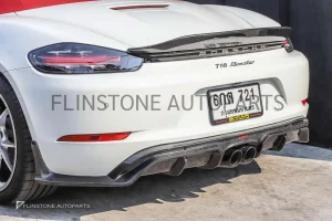 ดิฟฟิวเซอร์ Cabon Fiber Porsche 718 Cayman/Boxster ทรง CMST