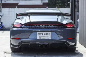 ดิฟฟิวเซอร์ Cabon Fiber Porsche 718 Cayman/Boxster ทรง CMST