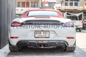 ดิฟฟิวเซอร์ Cabon Fiber Porsche 718 Cayman/Boxster ทรง CMST