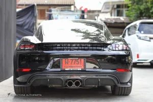 ดิฟฟิวเซอร์ Cabon Fiber Porsche 718 Cayman/Boxster ทรง CMST
