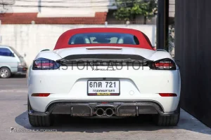 สปอยเลอร์ท้าย Carbon Fiber Porsche 718 Boxster ทรง CMST