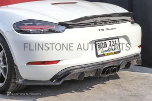 สปอยเลอร์ท้าย Carbon Fiber Porsche 718 Boxster ทรง CMST