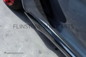 สเกิร์ตข้างตัวต่อ Carbon Fiber Porsche 718 Cayman/Boxster ทรง CMST