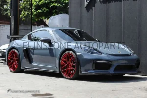 สเกิร์ตข้างตัวต่อ Carbon Fiber Porsche 718 Cayman/Boxster ทรง CMST
