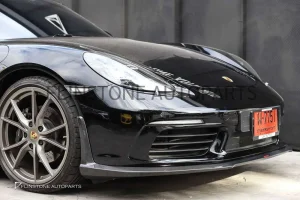 ลิ้นหน้า Carbon Fiber Porsche 718 Cayman-Boxster ทรง CMST