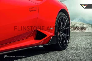 สเกิร์ตข้าง Carbon Fiber Lamborghini HURACAN LP610-4 ทรง Vorsteiner