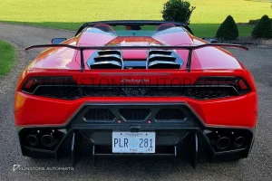 กันชนหลังพร้อมดิฟฟิวเซอร์ Carbon Fiber Lamborghini Huracan LP610-4 ทรง Vorsteiner