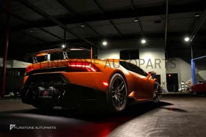 กันชนหลังพร้อมดิฟฟิวเซอร์ Carbon Fiber Lamborghini Huracan LP610-4 ทรง Vorsteiner
