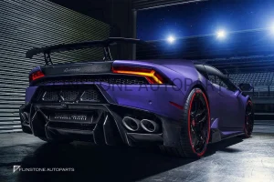 กันชนหลังพร้อมดิฟฟิวเซอร์ Carbon Fiber Lamborghini Huracan LP610-4 ทรง Vorsteiner