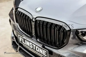 กระจังหน้า BMW G05 X5 เส้นคู่ สีดำเงา