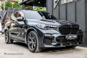 กระจังหน้า BMW G05 X5 เส้นคู่ สีดำเงา