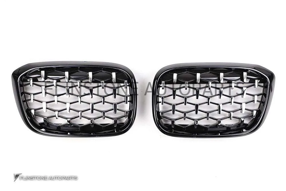 กระจังหน้า BMW G01 X3/G02 X4 Diamond ขอบดำ ไดม่อนเงิน